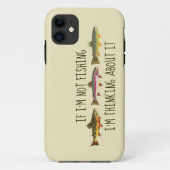 ユーモラスなトラウトフライフィッシングアングラー Case-Mate iPhoneケース (裏面)