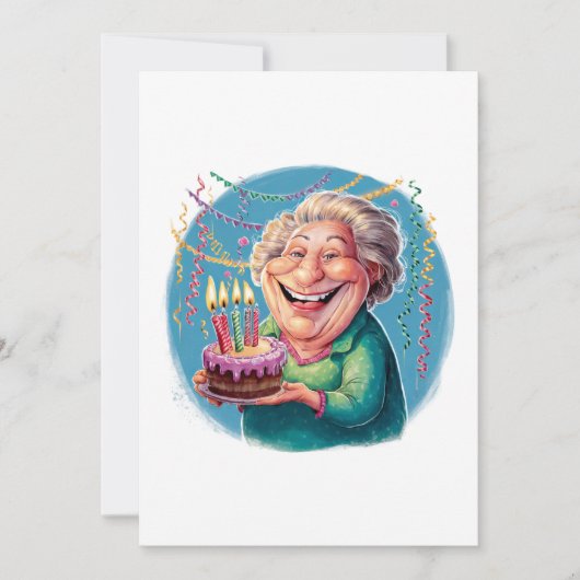 ユーモラスなナナの誕生日パーティー ノートカード (正面)