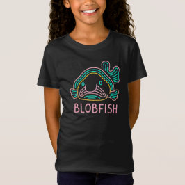 ユーモラスなネオンブロブフィッシュ - 変わった深海のキャラクター Tシャツ