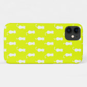 ユーモラスなネコ 白猫 黄色 Case-Mate iPhoneケース (裏面(横))