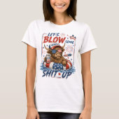 ユーモラスなハイランドカウの独立記念日USAデザイン Tシャツ (正面)