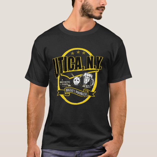 ユーモラスなパイロットの名言 UTICA NY Tシャツ (正面)