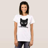 ユーモラスなパーソナリティの猫Tシャツ Tシャツ (正面フル)
