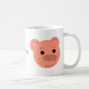 ユーモラスなブタの顔 コーヒーマグカップ