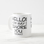ユーモラスなマグカップの名言や格言 コーヒーマグカップ (正面左)
