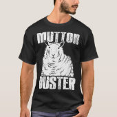 ユーモラスなマトン・バスター 羊 ロデオ ジョーク デザイン Tシャツ (正面)