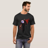 ユーモラスなユニコーンのハロー、アルタード・カーボン Tシャツ (正面フル)