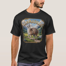 ユーモラスなリャマジロ - Llamadillo Photographic Tシャツ