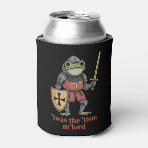 ユーモラスな中世の騎士カエル T'was The 'Tism M'Lord 缶クーラー