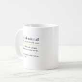 ユーモラスな人事定義ギフト コーヒーマグカップ (正面左)