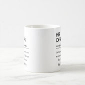 ユーモラスな人事部長の定義 コーヒーマグカップ (中央)