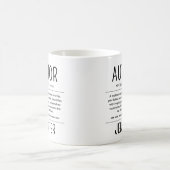 ユーモラスな作家・著者・ライターの定義 コーヒーマグカップ (中央)