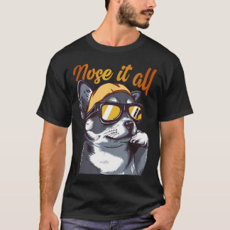 ユーモラスな動物の犬の引用 Tシャツ