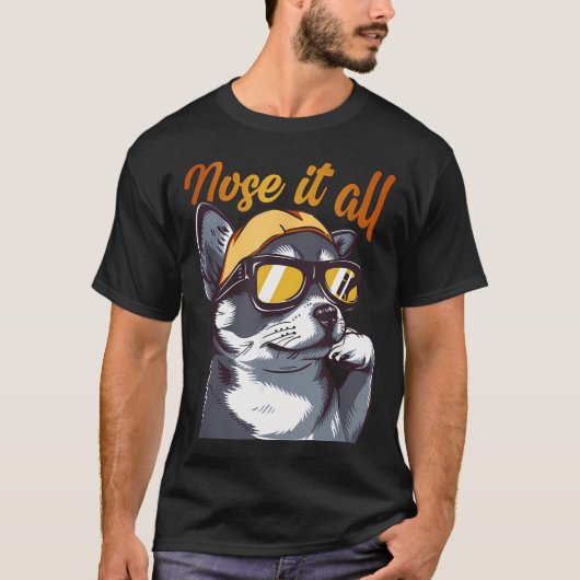 ユーモラスな動物の犬の引用 Tシャツ (正面)