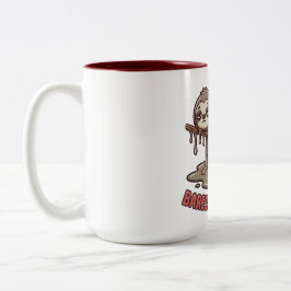 ユーモラスな寝てるナマケモノのコーヒーマグ ツートーンマグカップ