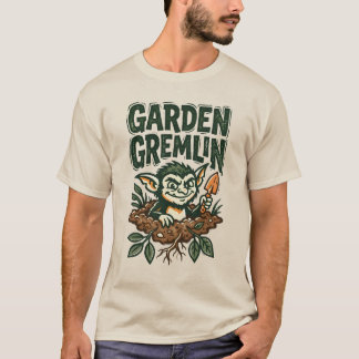 ユーモラスな庭のグレムリンとゴブリンの植物愛好家 Tシャツ