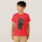 ユーモラスな排泄ガーゴイル Tシャツ (正面フル)
