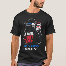 ユーモラスな新米パパへのYouTubeギフト - 赤ちゃん命名・ベビーシャワー Tシャツ