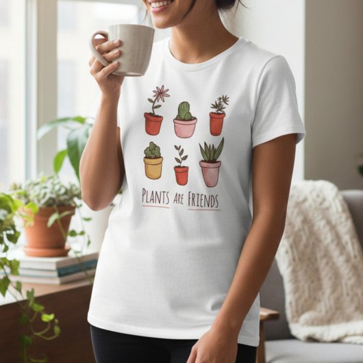 ユーモラスな植物愛好家のグラフィック Tシャツ