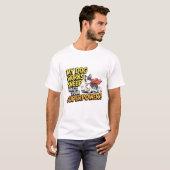 ユーモラスな牧羊犬ボーダーコリー羊仕事ギフト Tシャツ (正面フル)