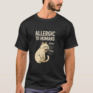 ユーモラスな猫のくしゃみジョーク サルカスティック Tシャツ