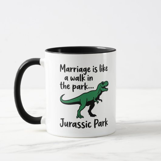 ユーモラスな結婚式＆記念日ギフト マグカップ (左)