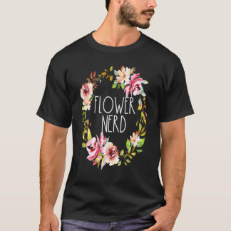 ユーモラスな花好きのためのフラワーリース ガーデニング ガーデン Tシャツ