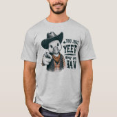 ユーモラスな西部開拓時代 Tシャツ (正面)