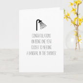 ユーモラスな誕生日 カード (黄色い花)