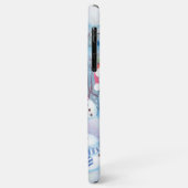 ユーモラスな雪だるまのクリスマスツリーストリングライト柄 Case-Mate iPhoneケース (裏面/左)