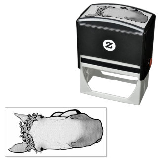 ユーモラスな馬好きのための、見張り役の馬のスタンプ セルフインキングスタンプ