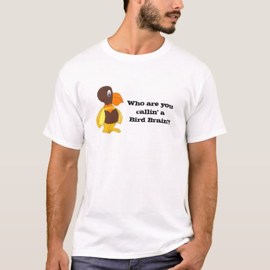 ユーモラスな鳥の脳 Tシャツ (正面)