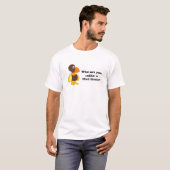 ユーモラスな鳥の脳 Tシャツ (正面フル)