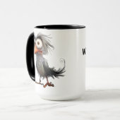 ユーモラスな鳥 マグカップ (正面左)