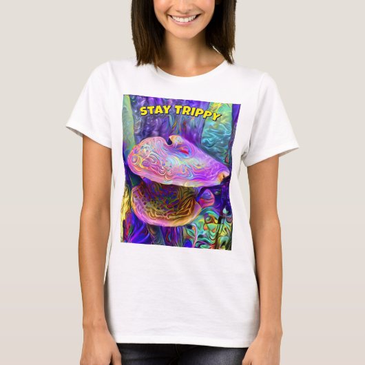ユーモラスな「Stay Trippy」Tシャツ Tシャツ (正面)