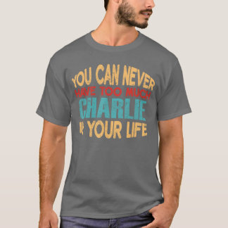 ユーモラスなCharlie 名前入りジョークアイテム ギ Tシャツ