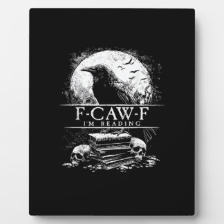 ユーモラスなF-Caw-F本 髑髏 ゴシック フォトプラーク