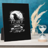 ユーモラスなF-Caw-F本 髑髏 ゴシック フォトプラーク (側面)