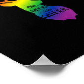 ユーモラスなLGBTQ+ギフト 奇妙なプライドのお祝い 鹿のデザイン ポスター (角)