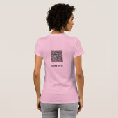 ユーモラスなQRコードTシャツ Tシャツ (裏面フル)