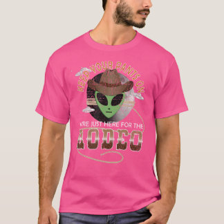 ユーモラスなUFO西部劇 Tシャツ