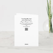 ユーモラスに私の足指に手を振る カード (裏面)