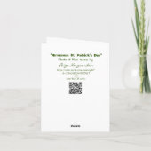 ユーモラスに長いアイルランド語の物語を短いカードを作る カード (裏面)