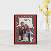 ユーモラスに静止したバイクカードに座る カード (黄色い花)