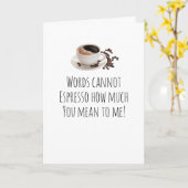 ユーモラス誕生日、記念日、カードコーヒー カード (黄色い花)