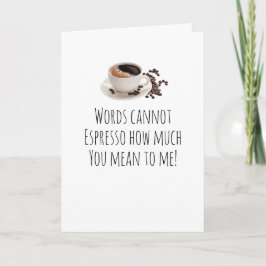 ユーモラス誕生日、記念日、カードコーヒー カード