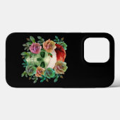 ユーモラス サンタ グリーン ドクロ クリスマス フラワー Case-Mate iPhoneケース (裏面 (横))