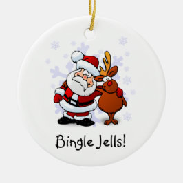 ユーモラス ビングルジェルズ クリスマス オブジェ セラミックオーナメント