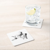 ユーモリラックスーライン スクエアペーパーコースター (インサイチュ)