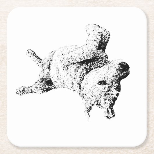 ユーモリラックスーライン スクエアペーパーコースター (正面)